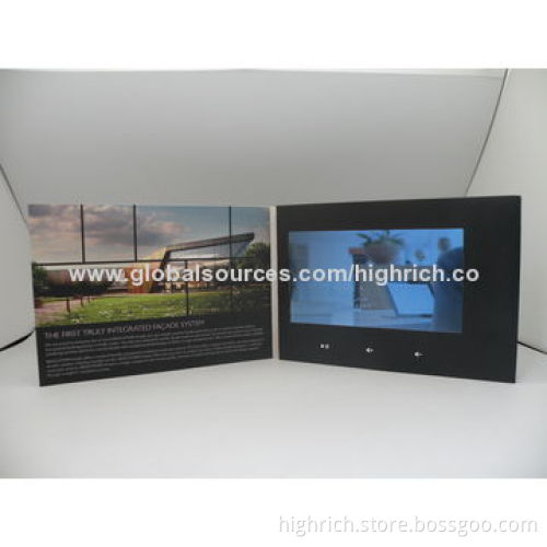 7-inch LCD Video Mailers with USB for Recharging and Video Uploading